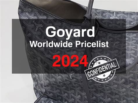 goyard cover prezzo|isabelle goyard price guide.